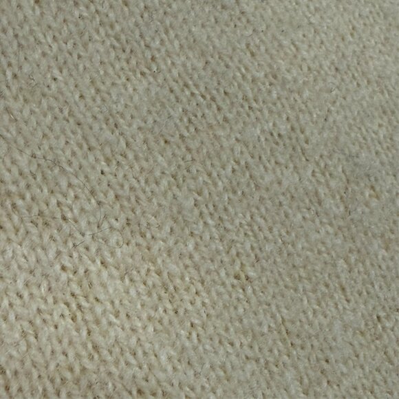 Vintage Lochcarron Lambswool V-Neck Knit Sweater Made in Scotland Yellow Large - Picture 4 of 6